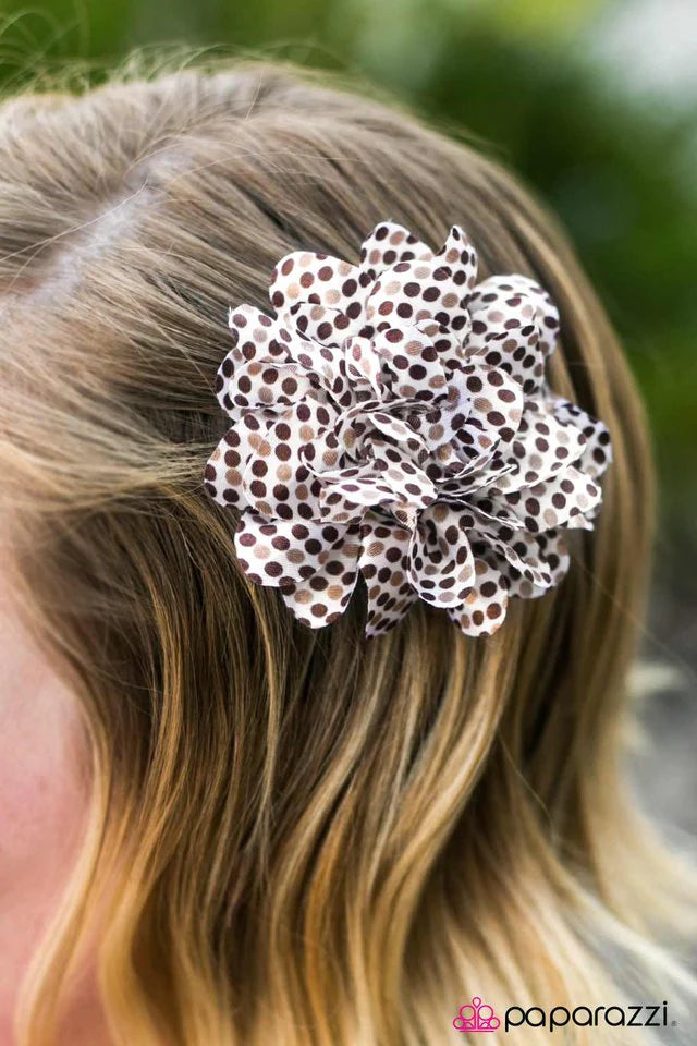 Paparazzi Hair Accessories ~ Polka Party - Brown