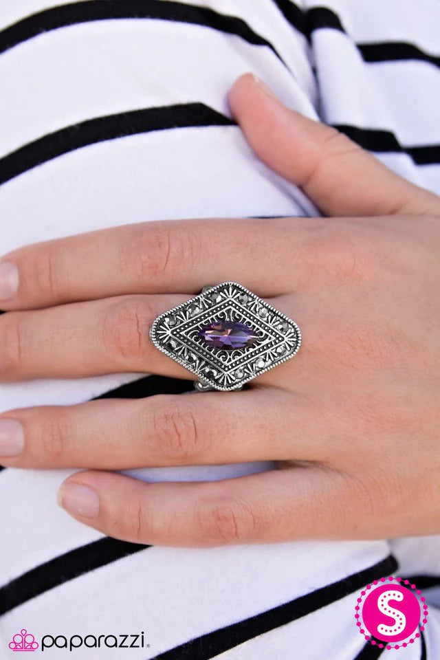 Anillo de paparazzi: mátalos con brillo, morado