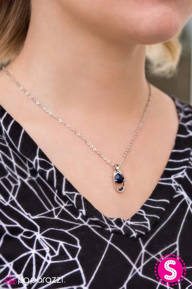 Paparazzi Necklace ~ Diamonds In The Sky - Blue