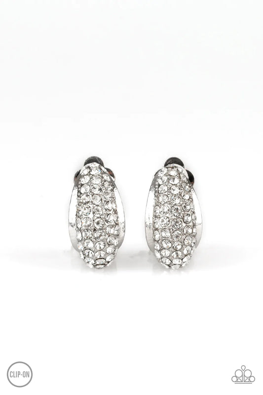 Paparazzi Earring ~ Revenue Avenue - White