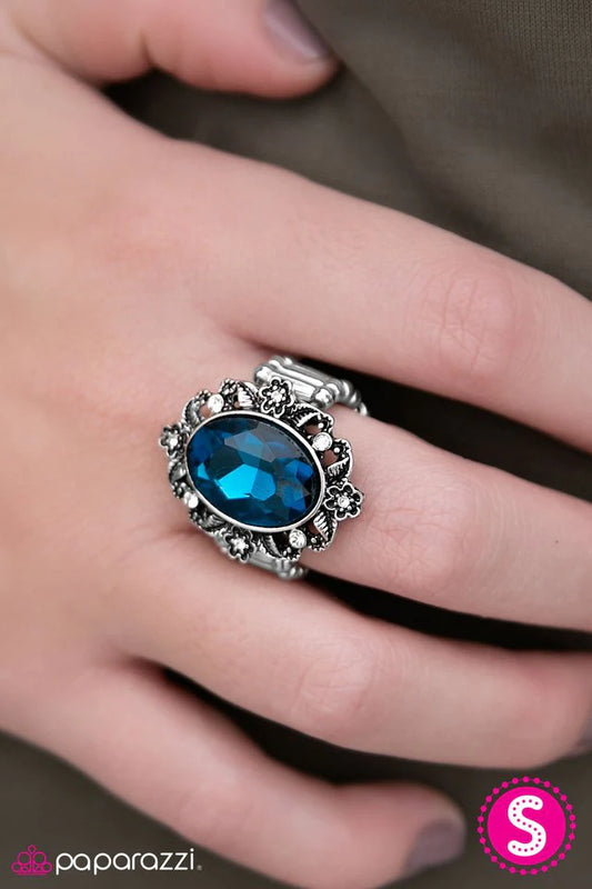 Anillo Paparazzi ~ ¡Brillante! - Azul