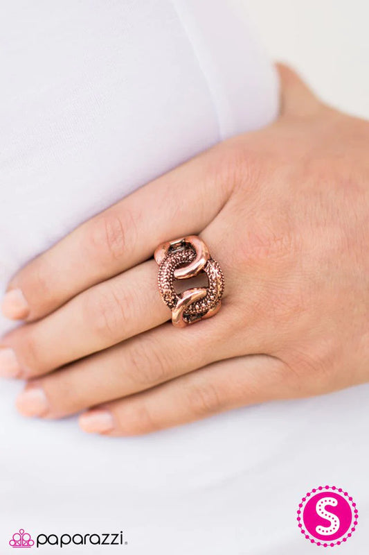 Paparazzi Ring ~ Smokes - Copper