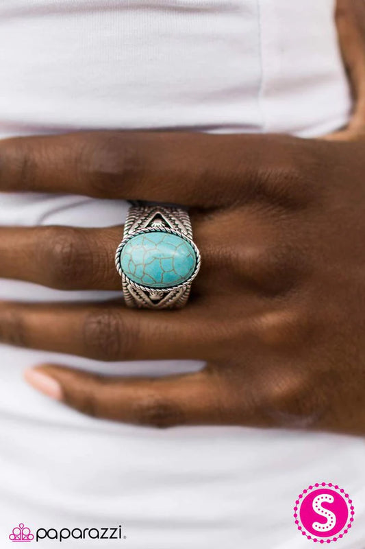 Paparazzi Ring ~ Rockfall - Blue