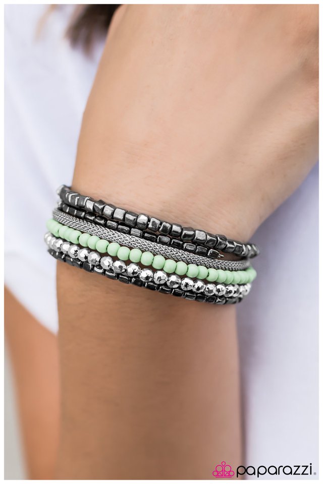 Paparazzi Bracelet ~ All The Rage - Green