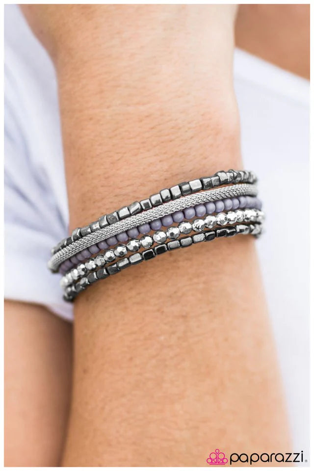 Paparazzi Bracelet ~ All The Rage - Silver