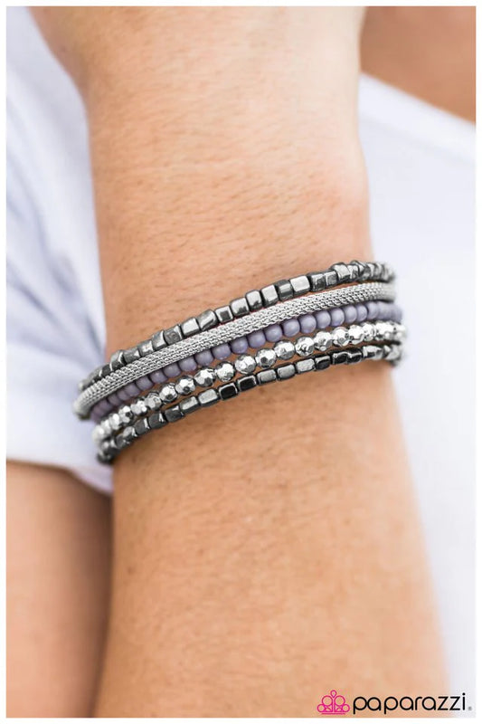 Pulsera Paparazzi ~ All The Rage - Plata