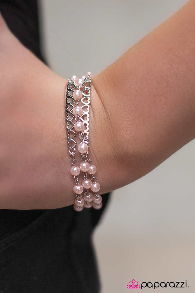 Paparazzi Bracelet ~ Love and Affection - Pink