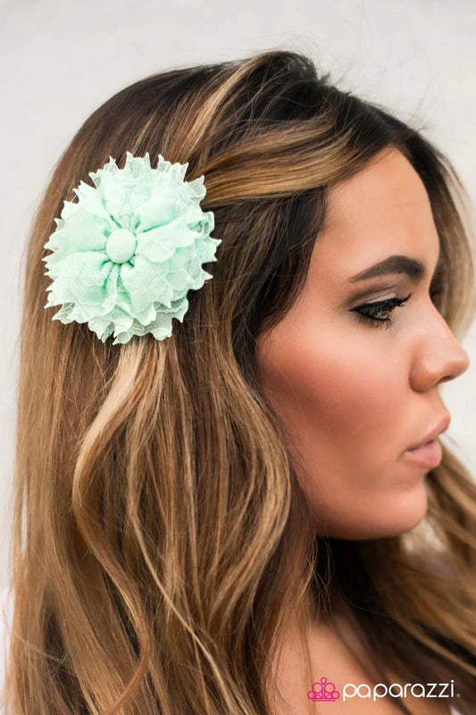 Paparazzi Hair Accessories ~ LACE Be Honest - Green