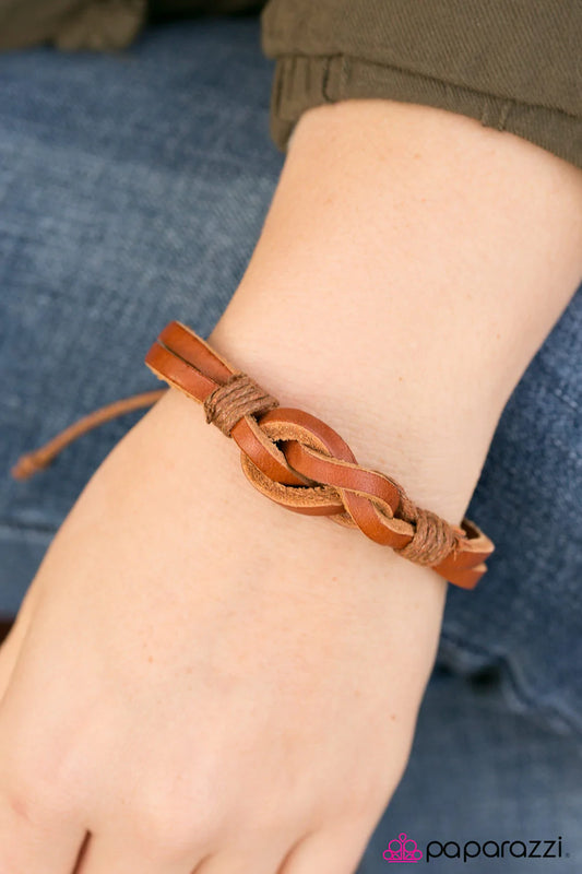 Paparazzi Bracelet ~ Sail On, Sailor  - Brown