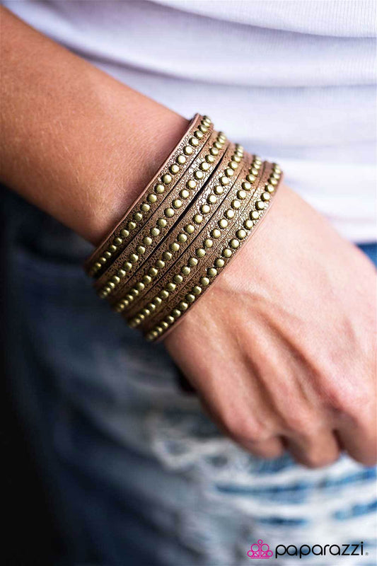 Paparazzi Bracelet ~ Big Hitter - Brass