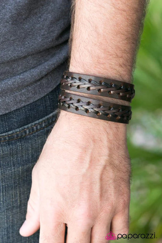 Paparazzi Bracelet ~ Leave It On The Field - Brown