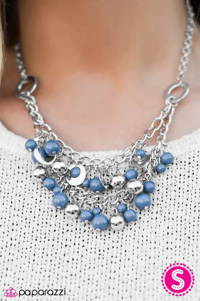 Paparazzi Necklace ~ The Matchmaker - Blue