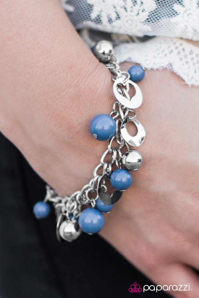 Pulsera Paparazzi ~ Match Made In Heaven - Azul