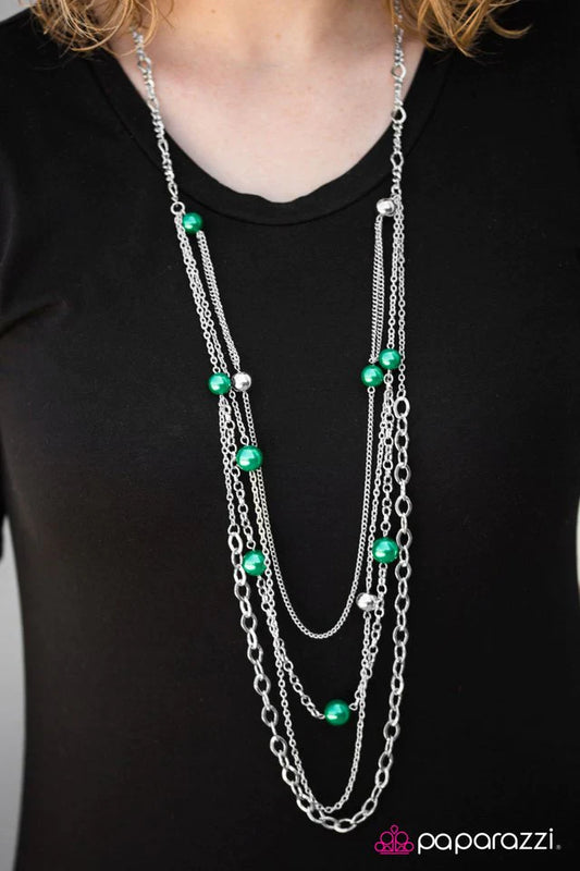 Paparazzi Necklace ~ Lets Celebrate! - Green