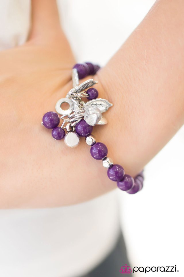 Paparazzi Bracelet ~ Turning On The Charm - Purple