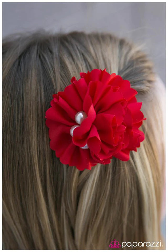 Accesorios para el cabello de Paparazzi ~ Feria de verano - Rojo