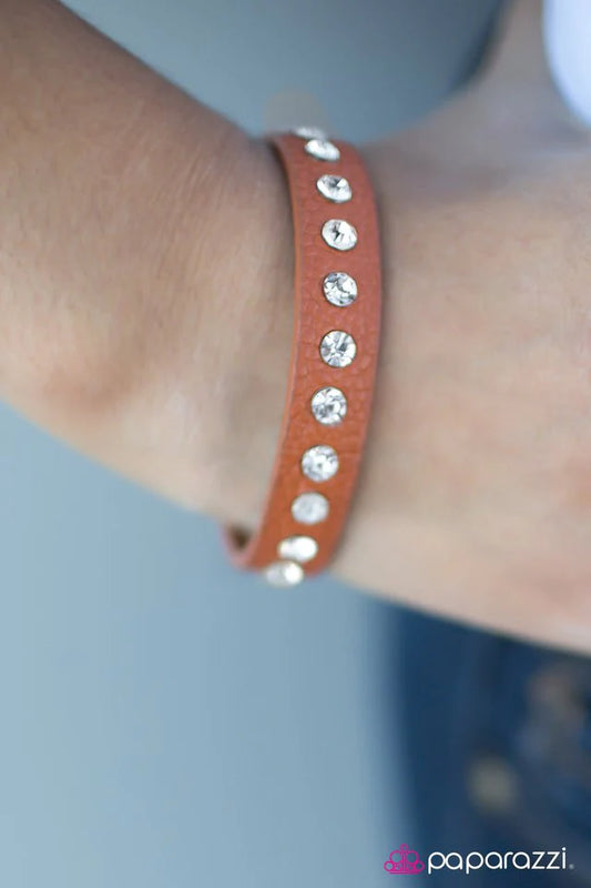 Paparazzi Bracelet ~ No Glitz, No Glory - Orange