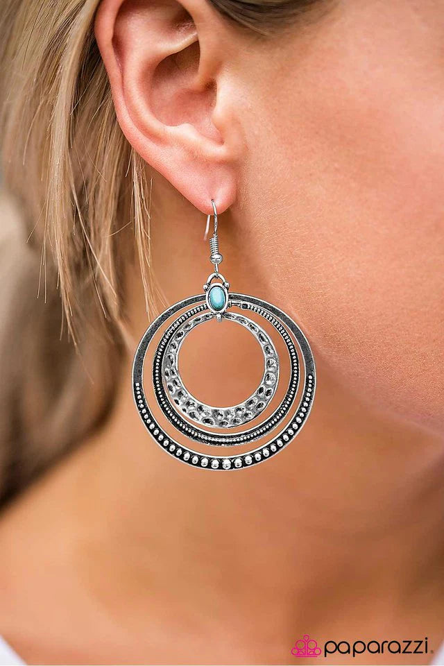 Paparazzi Earring ~ Mountain Meadows - Blue