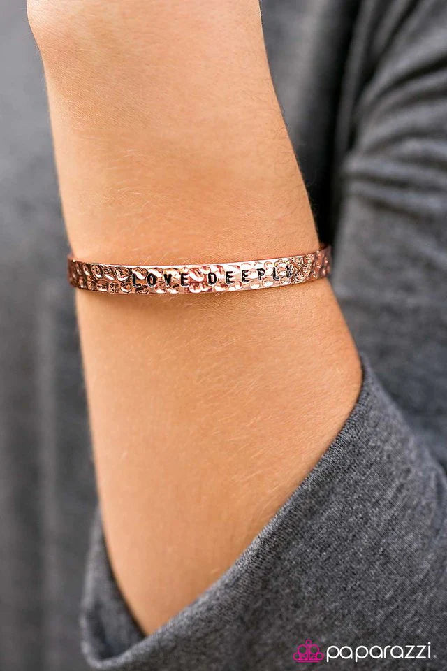 Paparazzi Bracelet ~ Love Deeply - Copper