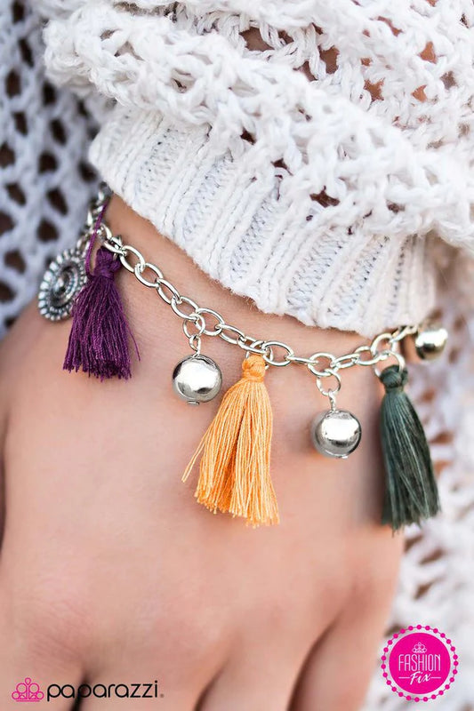 Paparazzi Bracelet ~ Color Me Tassels! - Multi