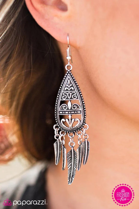 Paparazzi Earring ~ Ready For Liftoff - Silver