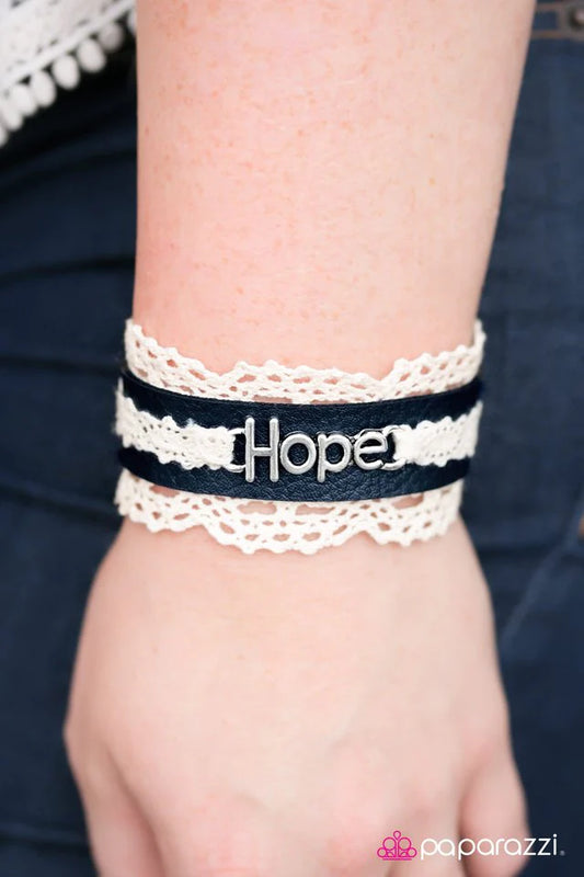 Paparazzi Bracelet ~ Finding Hope - Blue