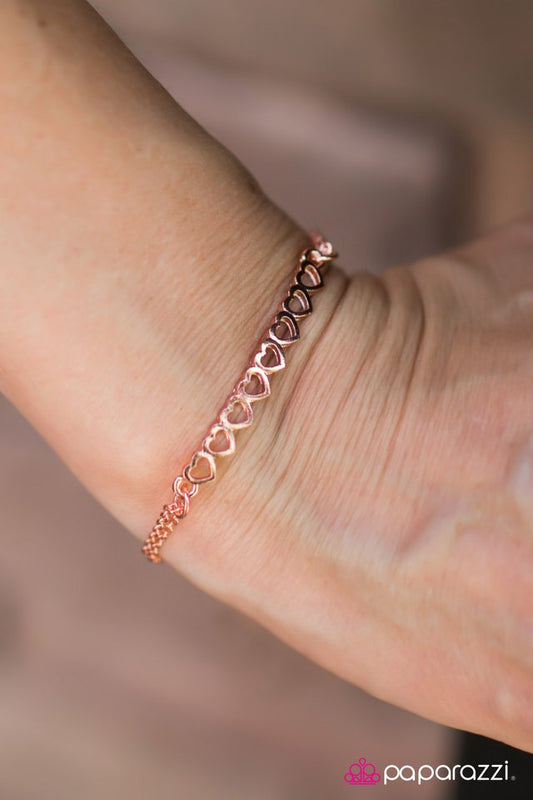 Paparazzi Bracelet ~ Totally Crushing - Copper