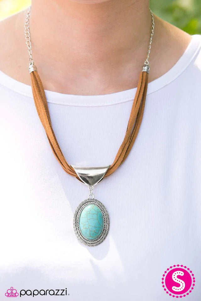 Paparazzi Necklace ~ West Mesa - Blue