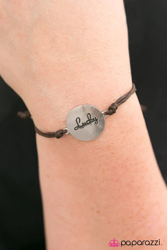 Paparazzi Bracelet ~ Its My Lucky Day - Brown