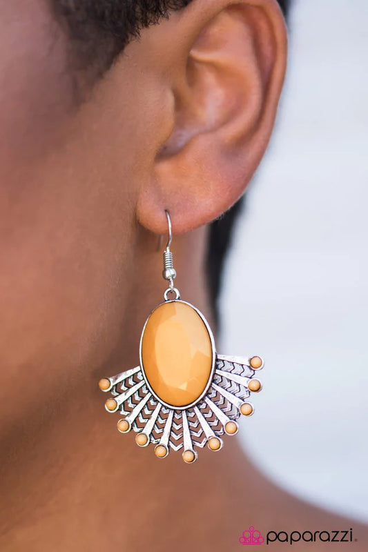 Paparazzi Earring ~ Im A Huge Fan! - Yellow