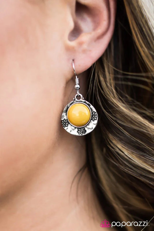 Paparazzi Earring ~ Bring The Good Times - Yellow