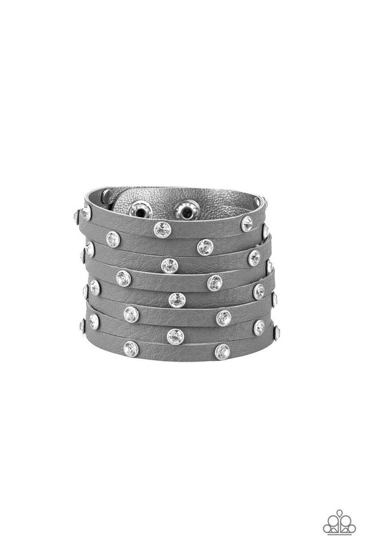 Paparazzi Bracelet ~ Sass Squad - Silver