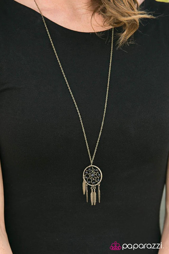 Paparazzi Necklace ~ Desert Dreams - Brass