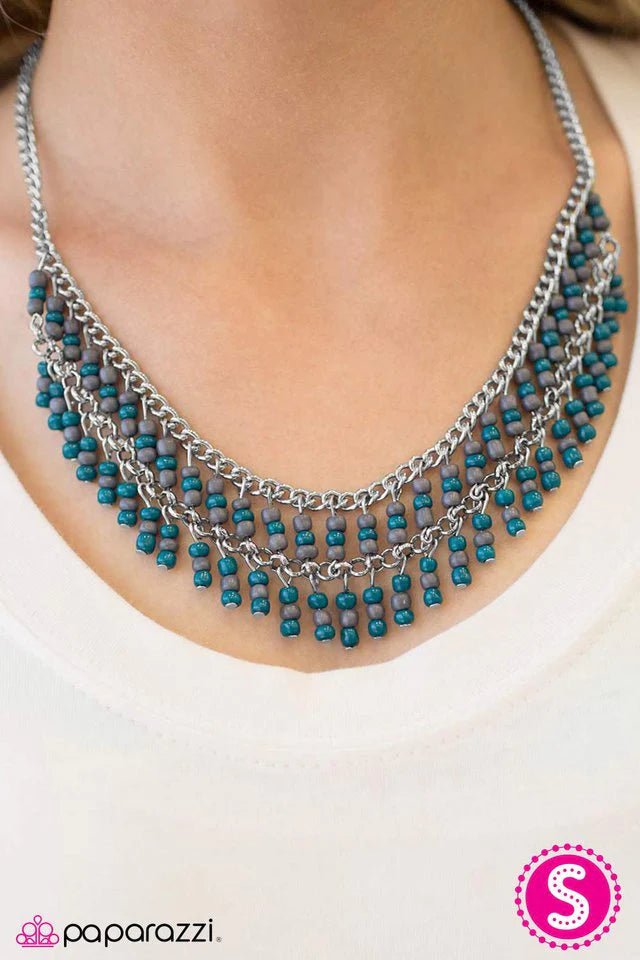 Paparazzi Necklace ~ Dakota - Blue