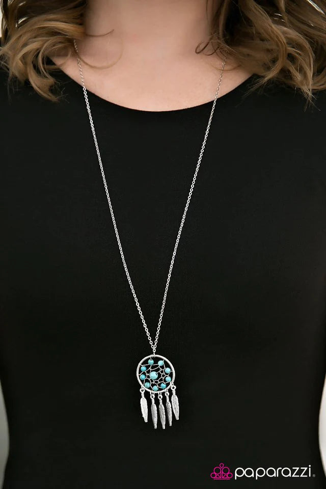 Paparazzi Necklace ~ Desert Dreams - Blue