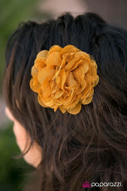 Accesorios para el cabello de Paparazzi: marcando el tono - Amarillo