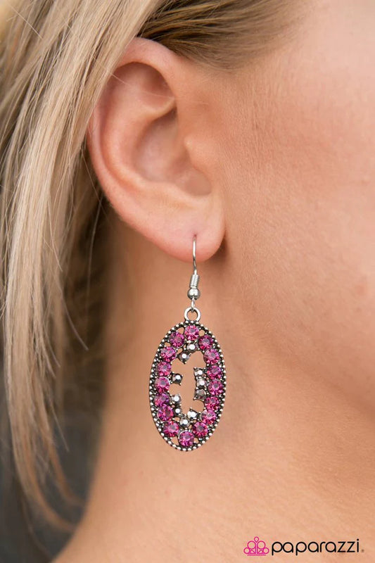 Paparazzi Earring ~ Midnight Mosaic - Multi