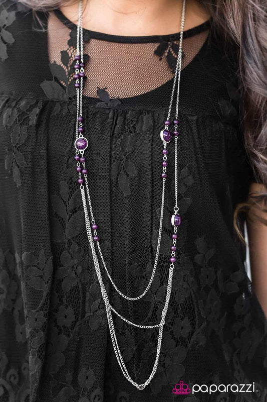 Paparazzi Necklace ~ Wide Open Skies - Purple