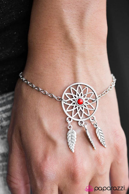 Pulsera Paparazzi ~ Sueños toscanos - Rojo