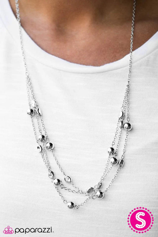 Paparazzi Necklace ~ Smooth Criminal - Silver