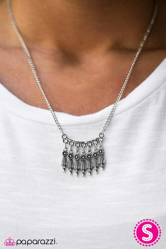 Collar Paparazzi ~ Little Oasis - Plata