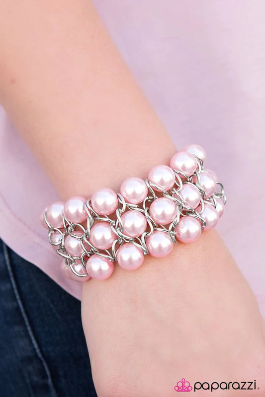 Pulsera Paparazzi ~ Cadillac Lane - Rosa