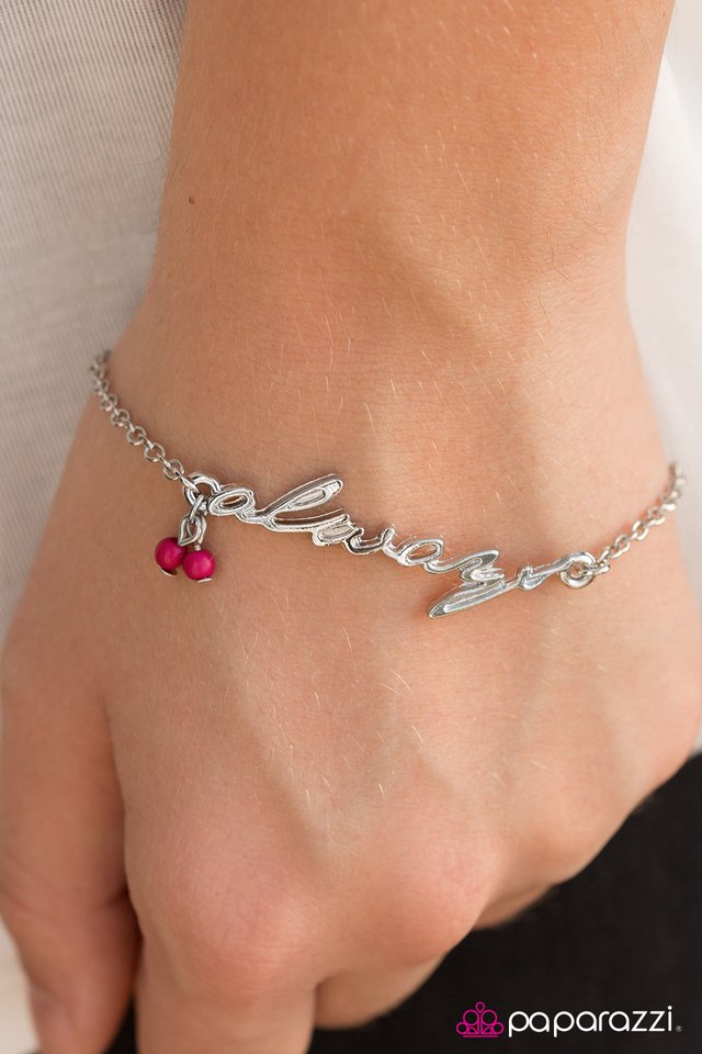 Paparazzi Bracelet ~ This I Promise You - Pink