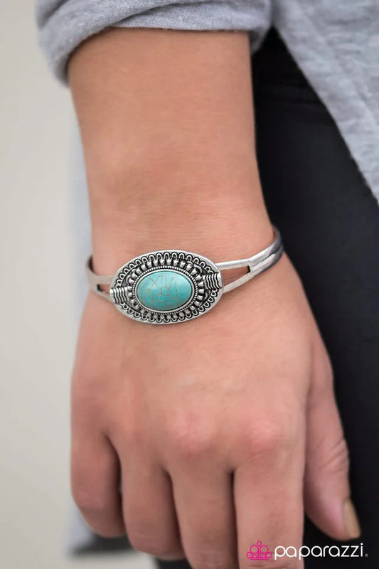 Paparazzi Bracelet ~ Mountain Pass - Blue
