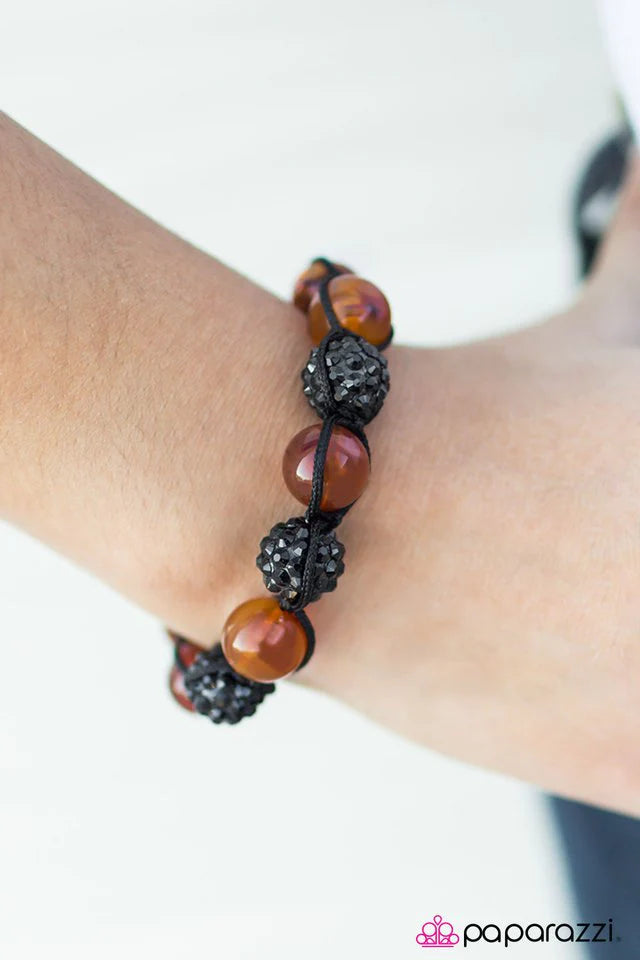 Paparazzi Bracelet ~ Lookin Sharp - Orange