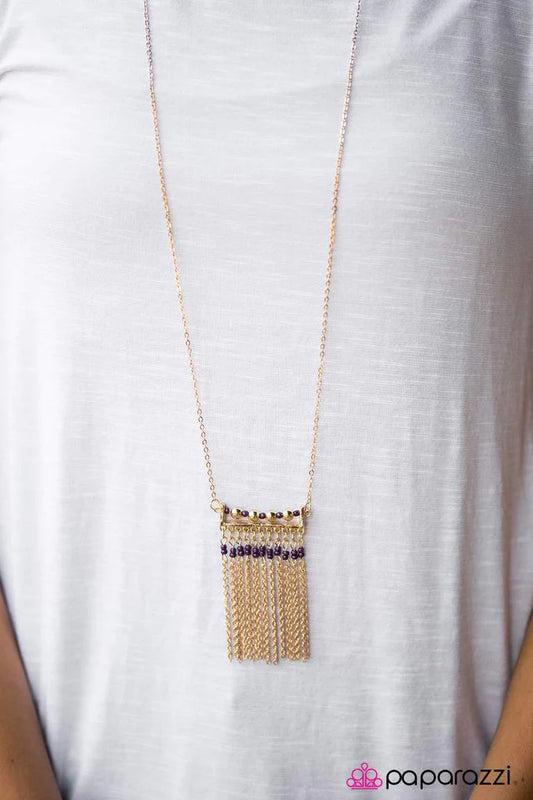 Collar Paparazzi ~ Contando CADENAS - Púrpura