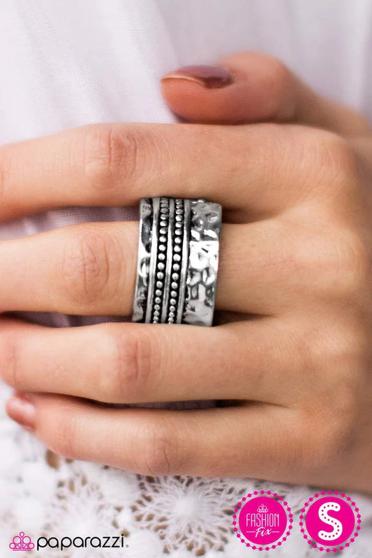 Paparazzi Ring ~ Plate Tectonics - Silver