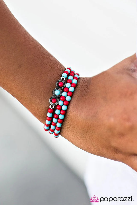 Pulsera Paparazzi ~ Happy Trails - Multicolor