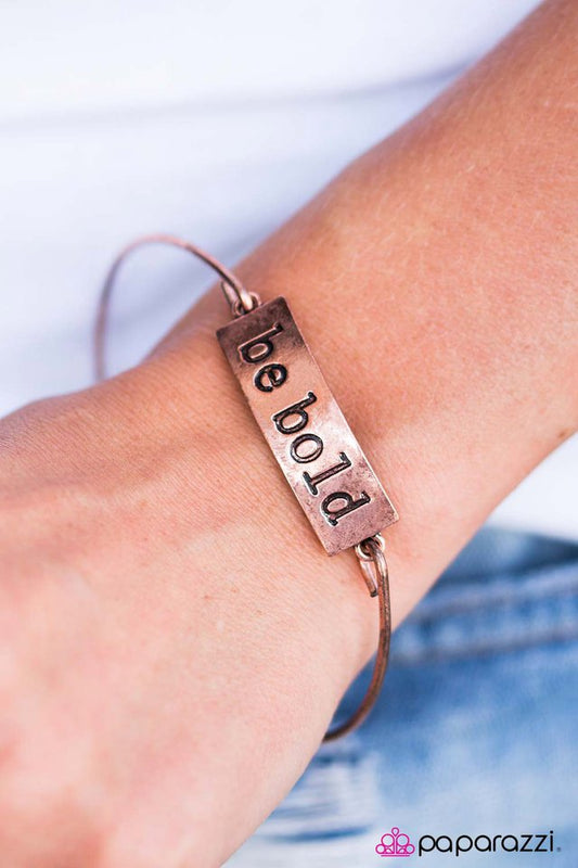 Pulsera Paparazzi ~ Be Bold - Cobre