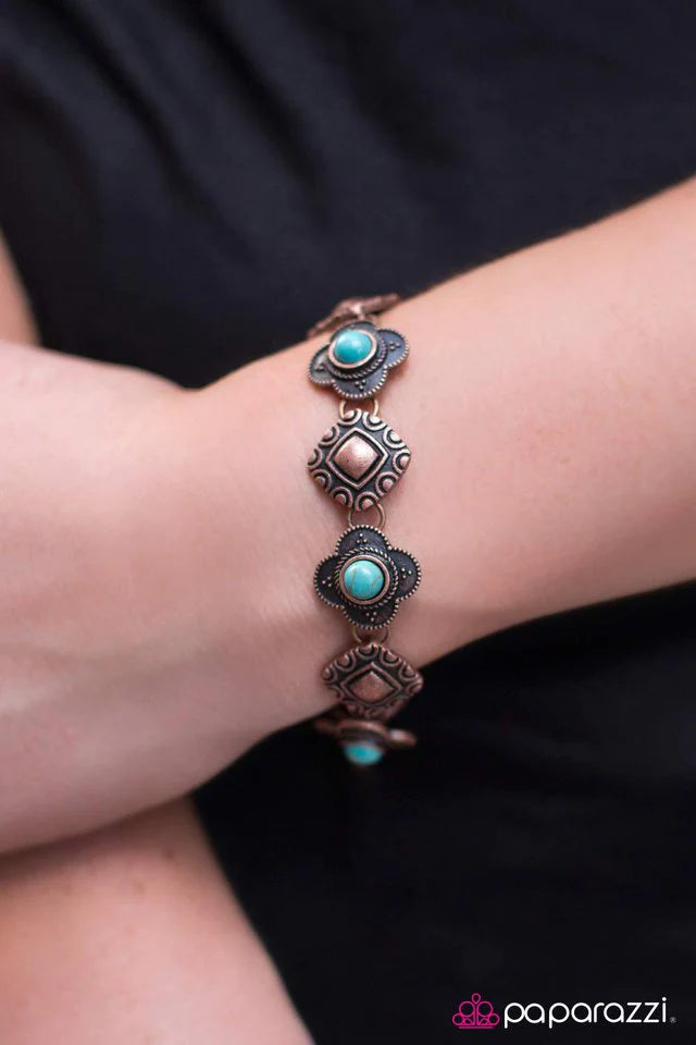 Pulsera Paparazzi ~ Dune Dancer - Cobre